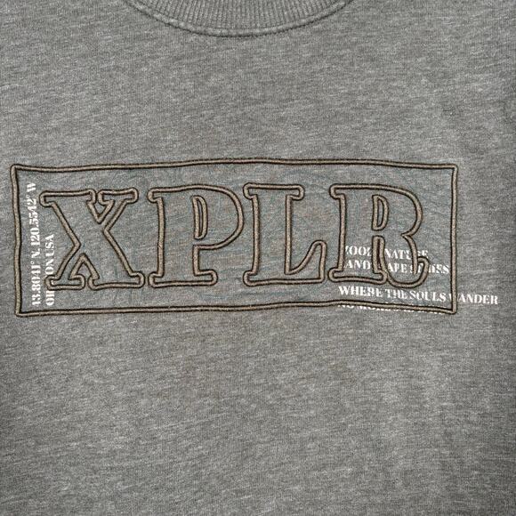 C&A Green XPLORE Landscape Series Crewneck Sweatshirt Men’s Medium - Picture 2 of 6